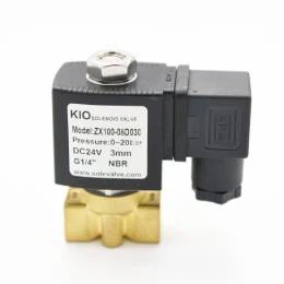 شیر برقی دو طرفه دو حالته KIOAC220V-DC12V مستقیم عملكرد مستقیم ZX100W